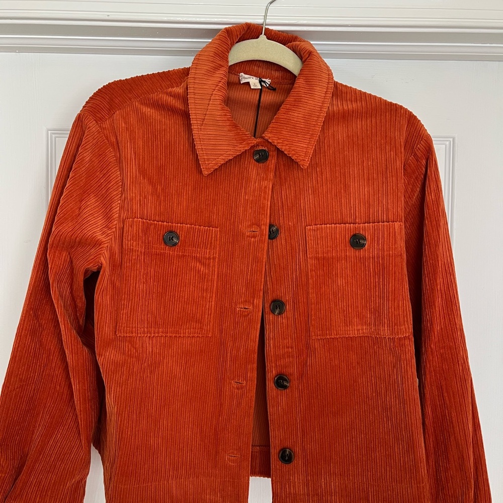 Women's Rust Corduroy Jacket - Hem & Thread